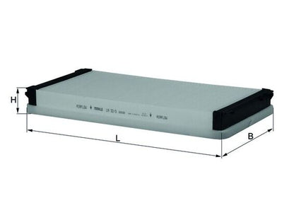 MAHLE LA 32/3 Filtru, aer habitaclu