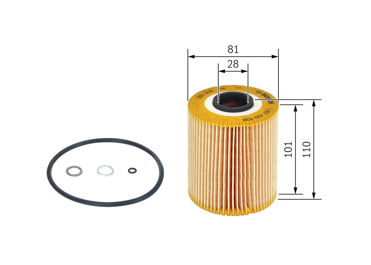 BOSCH 1 457 429 638 Filtru ulei