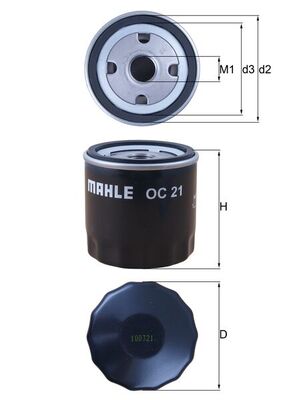 MAHLE OC 21 Filtru ulei