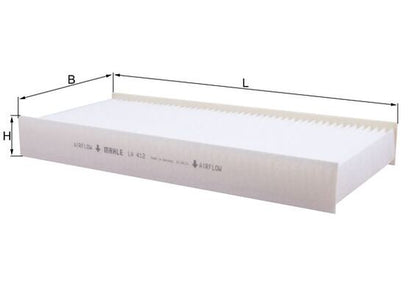 MAHLE LA 412 Filtru, aer habitaclu