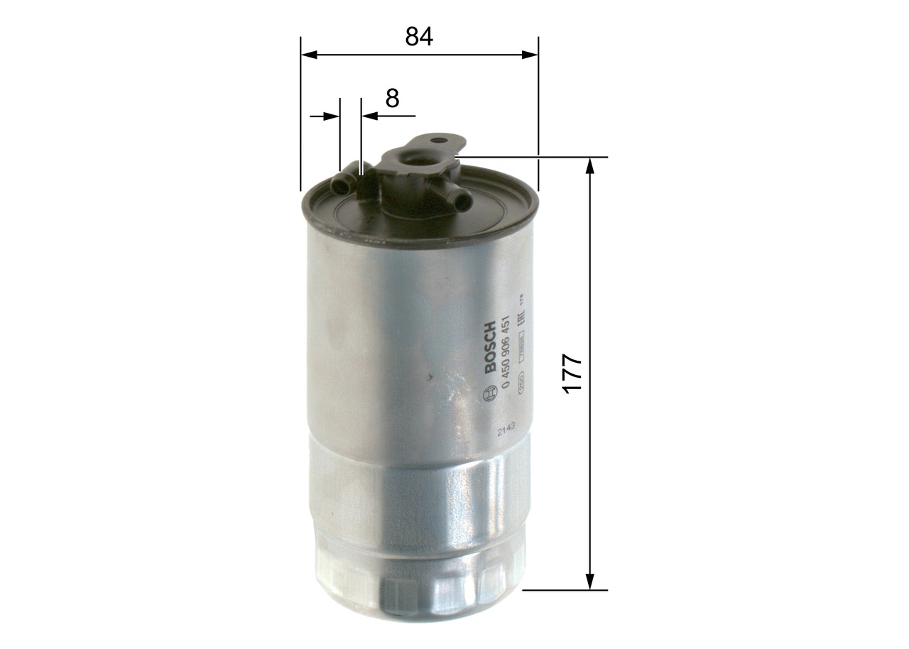BOSCH 0 450 906 451 Filtru combustibil