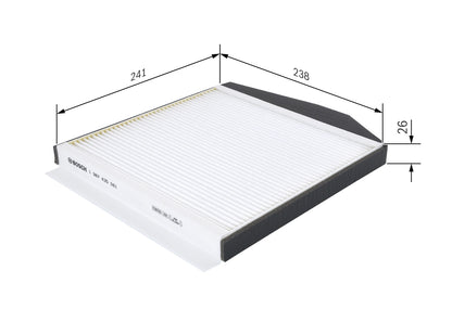 BOSCH 1 987 435 061 Filtru, aer habitaclu