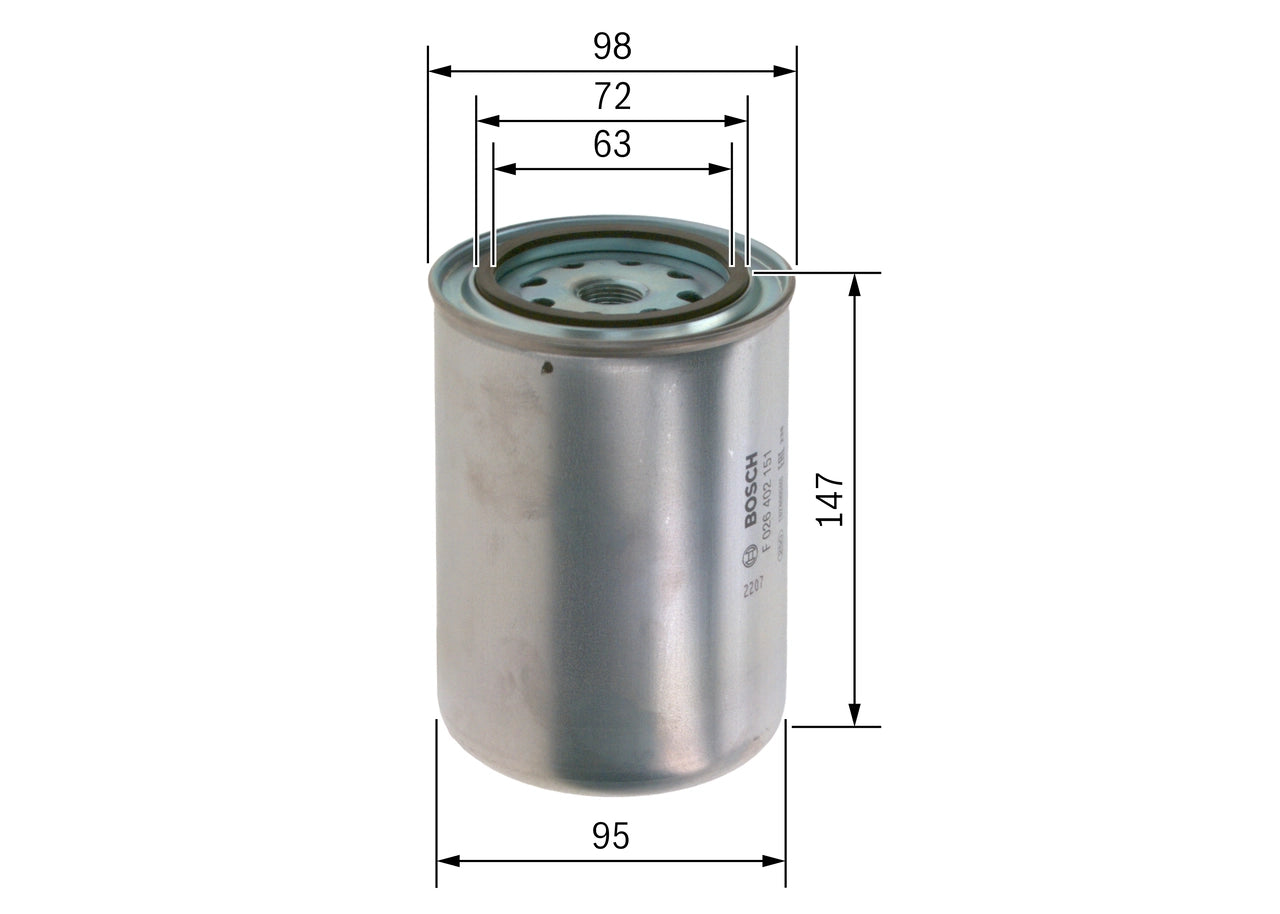 BOSCH F 026 402 151 Filtru combustibil