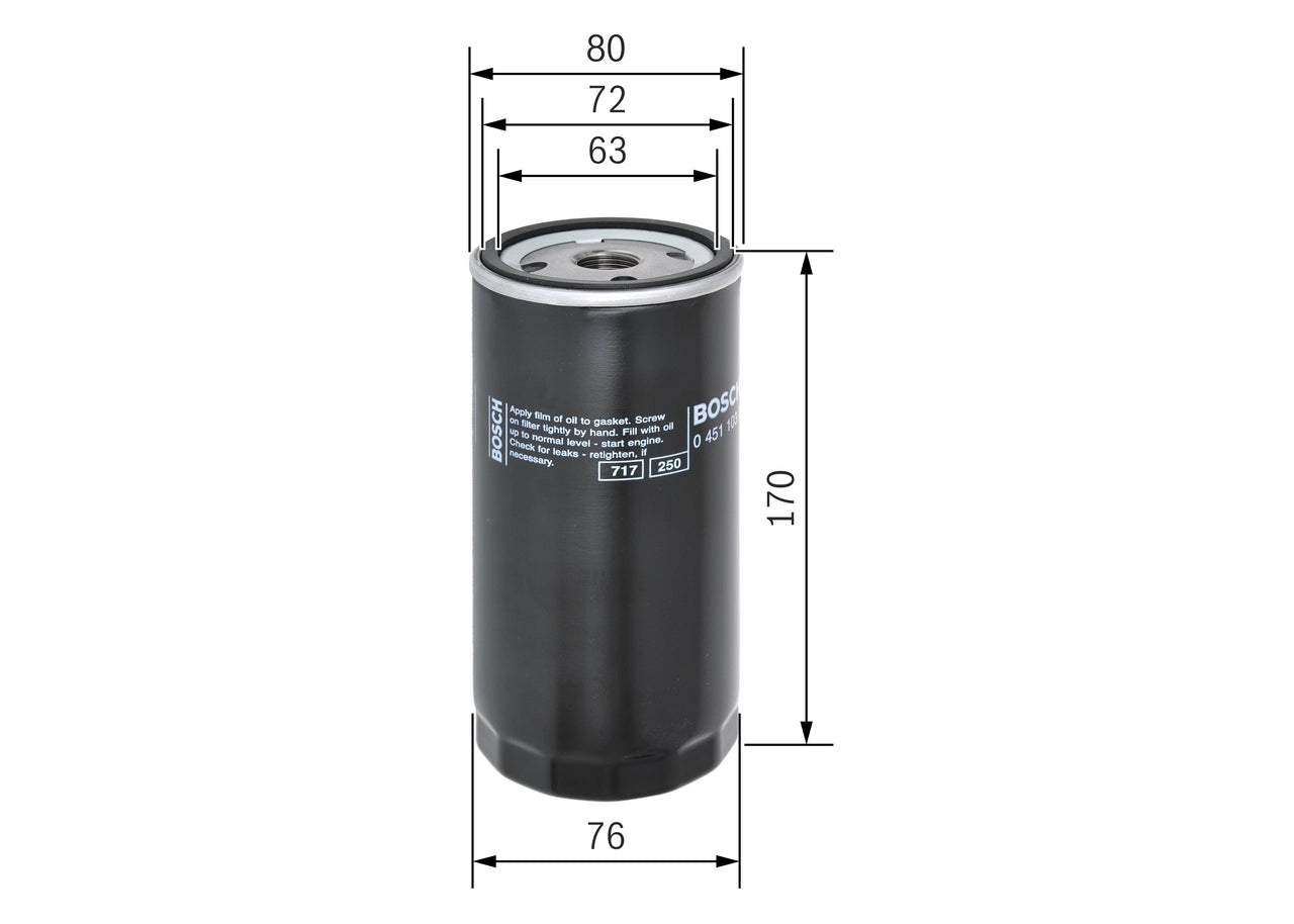 BOSCH 0 451 103 249 Filtru ulei
