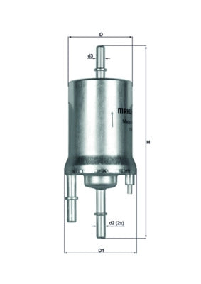 MAHLE KL 156/1 Filtru combustibil