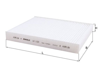 MAHLE LA 1123 Filtru, aer habitaclu
