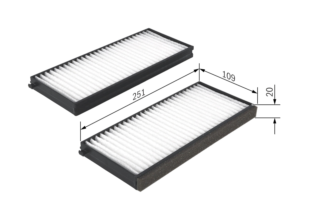 BOSCH 1 987 432 260 Filtru, aer habitaclu