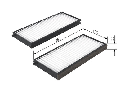 BOSCH 1 987 432 260 Filtru, aer habitaclu