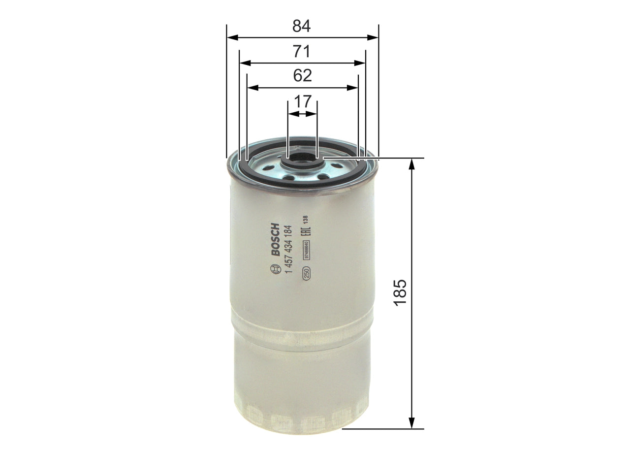 BOSCH 1 457 434 184 Filtru combustibil