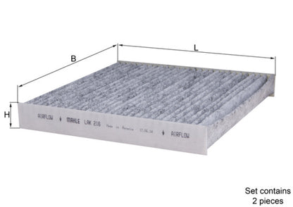 MAHLE LAK 216 Filtru, aer habitaclu