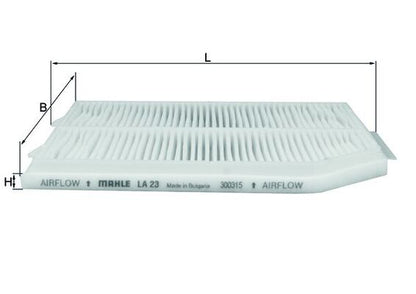 MAHLE LA 23 Filtru, aer habitaclu