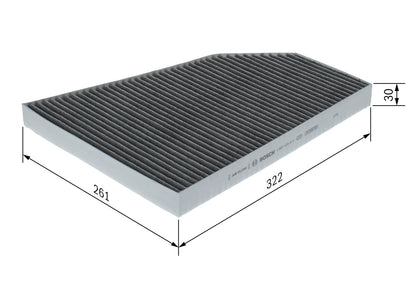 BOSCH 1 987 435 611 Filtru, aer habitaclu