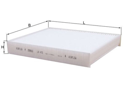 MAHLE LA 472 Filtru, aer habitaclu