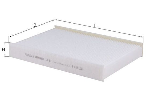 MAHLE LA 811 Filtru, aer habitaclu