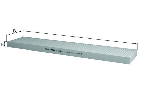 MAHLE LA 226 Filtru, aer habitaclu
