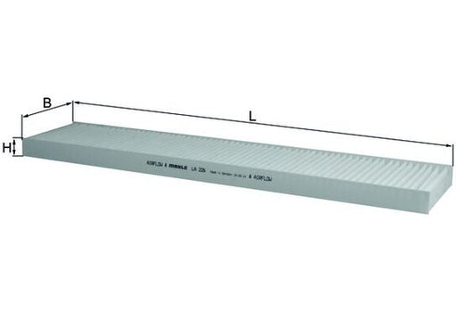 MAHLE LA 226 Filtru, aer habitaclu