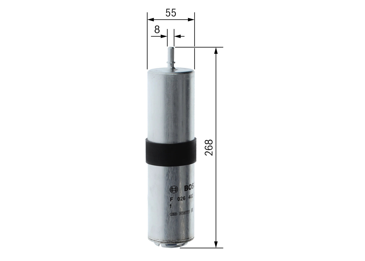 BOSCH F 026 402 257 Filtru combustibil