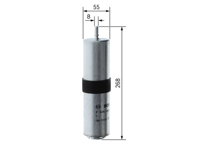BOSCH F 026 402 257 Filtru combustibil