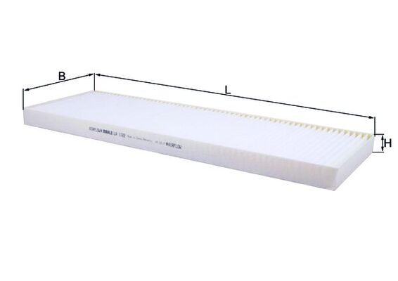 MAHLE LA 1122 Filtru, aer habitaclu