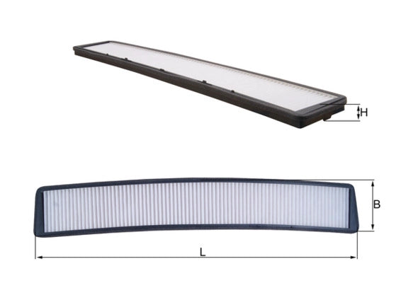 MAHLE LA 102 Filtru, aer habitaclu