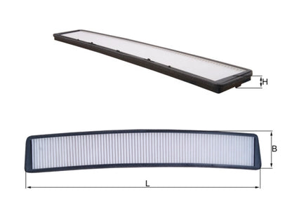 MAHLE LA 102 Filtru, aer habitaclu