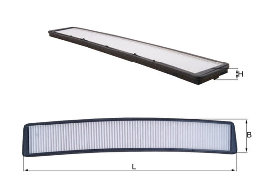 MAHLE LA 102 Filtru, aer habitaclu