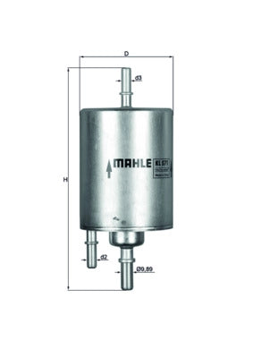 MAHLE KL 573 Filtru combustibil