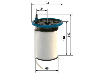 BOSCH F 026 402 212 Filtru combustibil