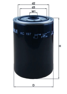 MAHLE KC 197 Filtru combustibil