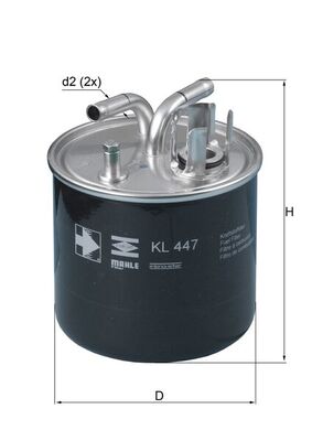 MAHLE KL 447 Filtru combustibil