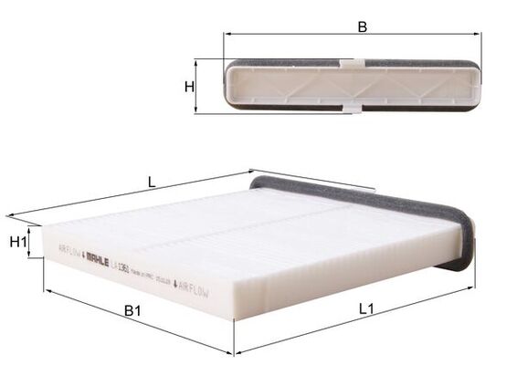 MAHLE LA 1361 Filtru, aer habitaclu