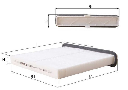 MAHLE LA 1361 Filtru, aer habitaclu