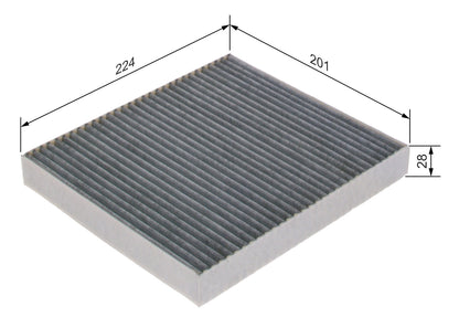 BOSCH 1 987 435 602 Filtru, aer habitaclu