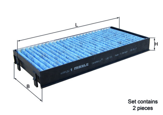 MAHLE LAO 221/S Filtru, aer habitaclu