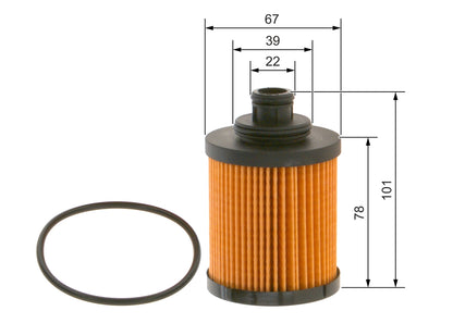 BOSCH F 026 407 067 Filtru ulei