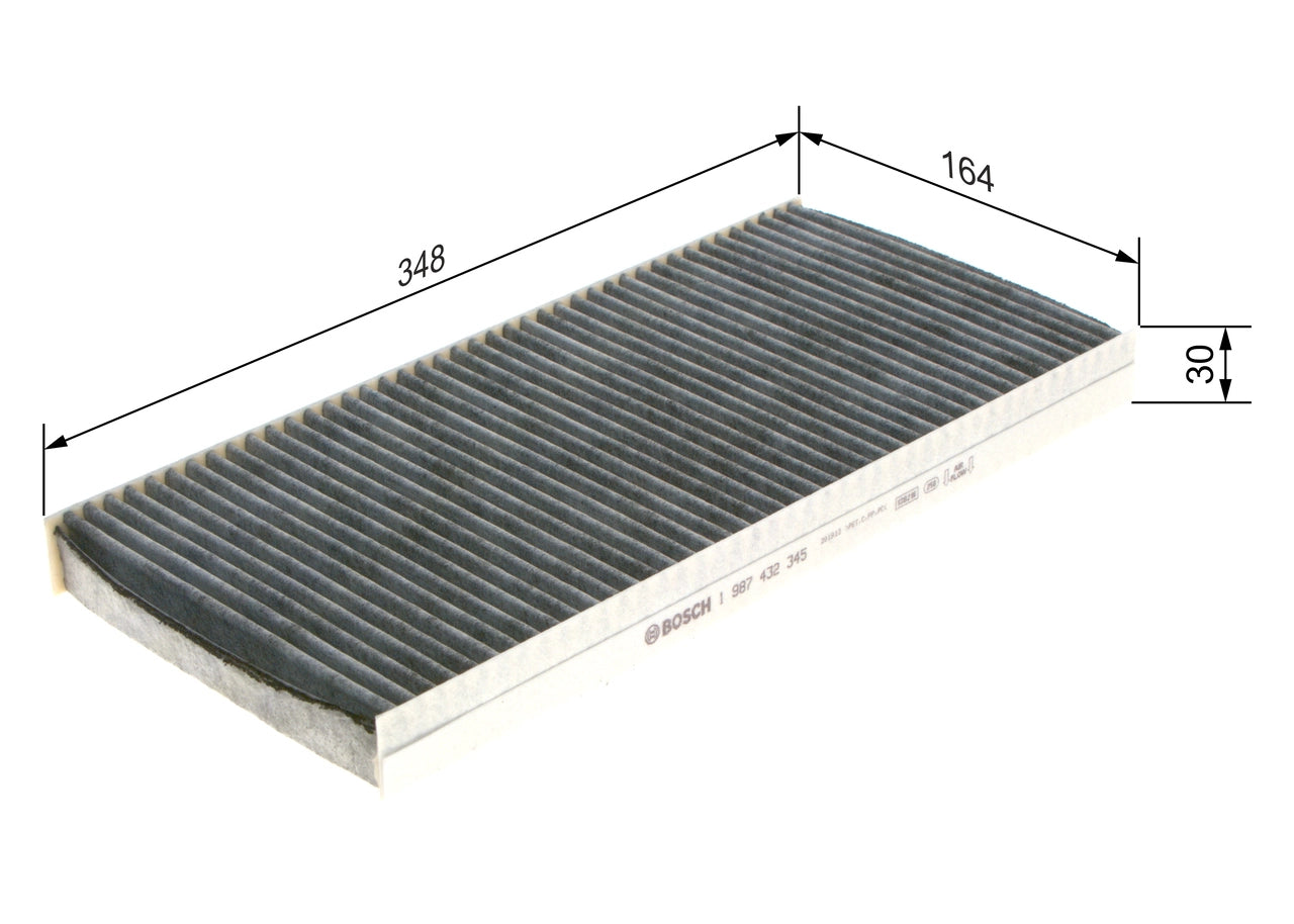 BOSCH 1 987 432 345 Filtru, aer habitaclu