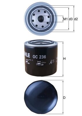 MAHLE OC 236 Filtru ulei