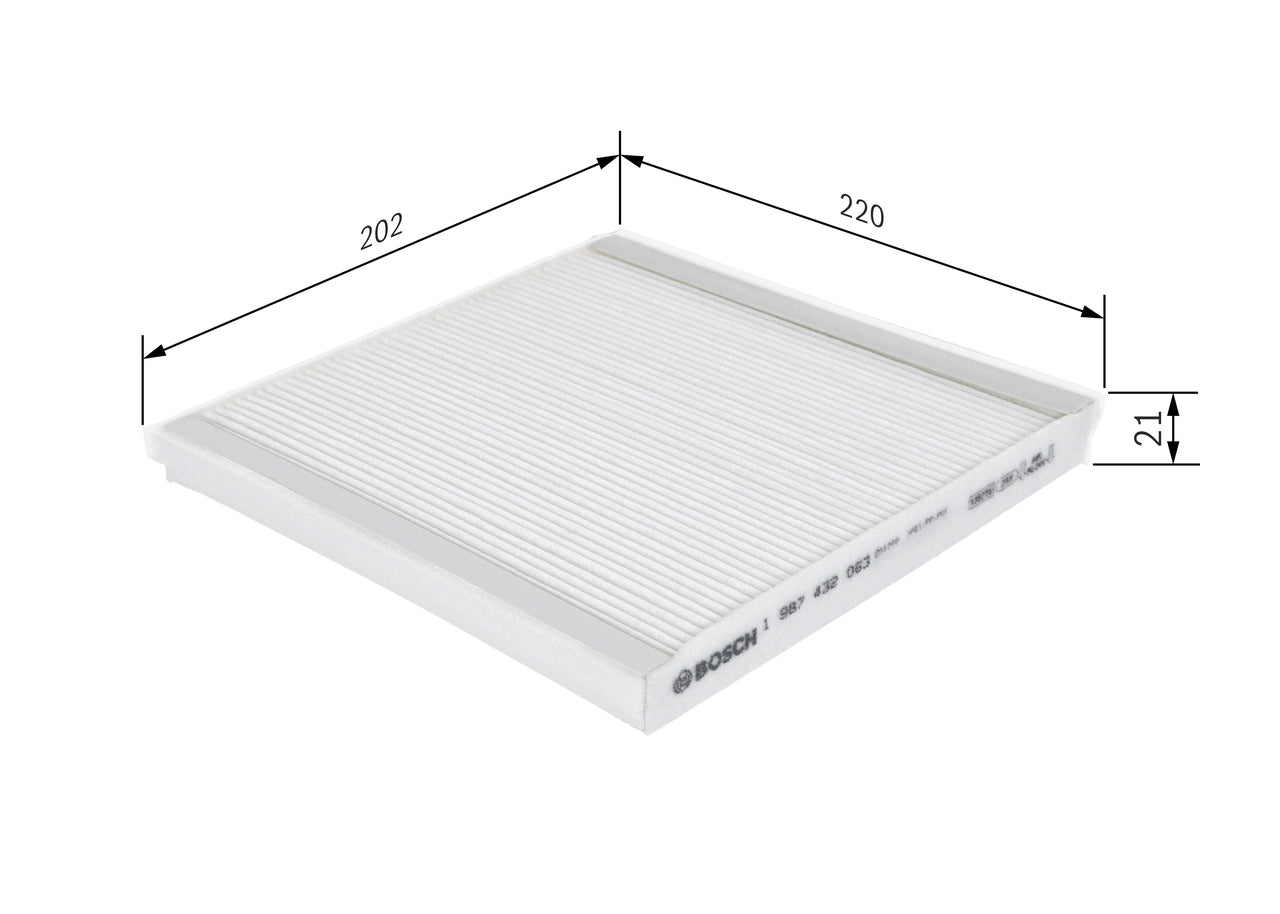 BOSCH 1 987 432 063 Filtru, aer habitaclu
