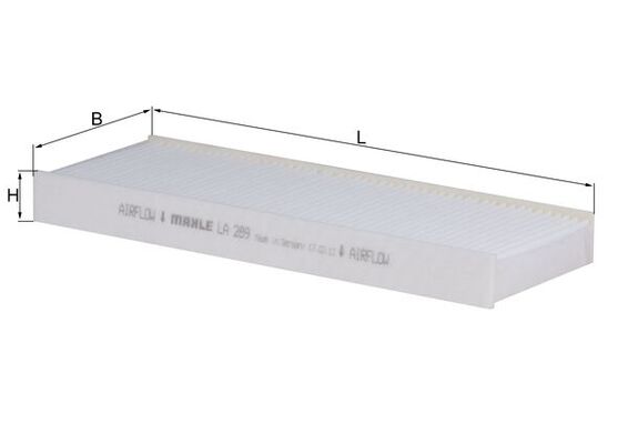 MAHLE LA 289 Filtru, aer habitaclu