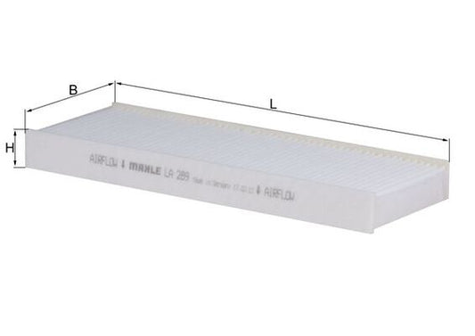 MAHLE LA 289 Filtru, aer habitaclu