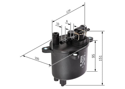 BOSCH F 026 402 846 Filtru combustibil
