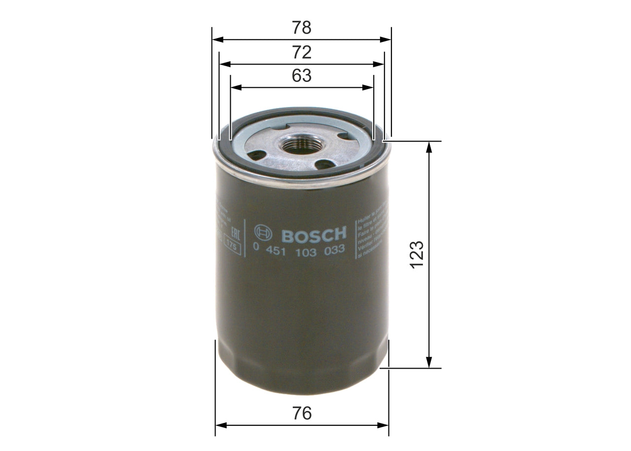 BOSCH 0 451 103 033 Filtru ulei
