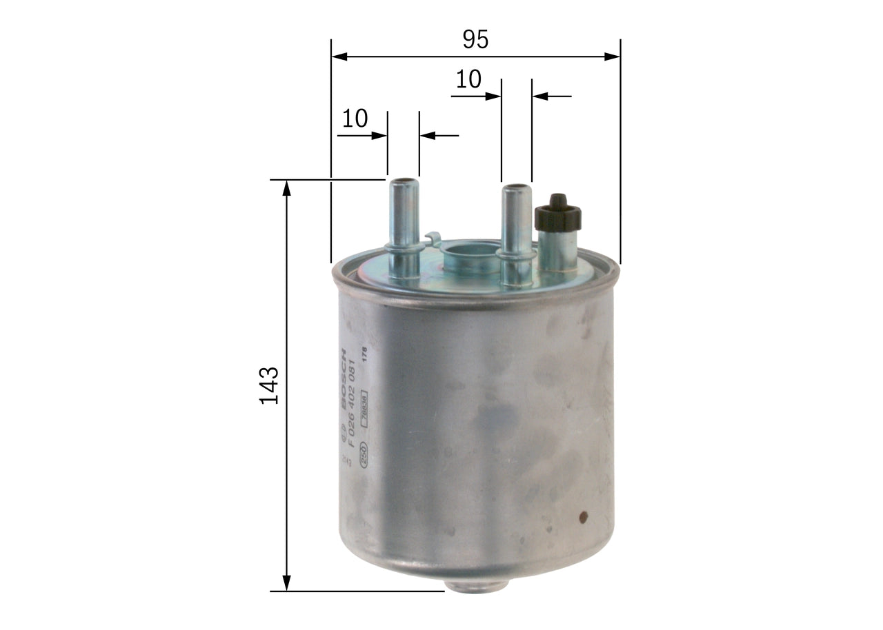 BOSCH F 026 402 081 Filtru combustibil