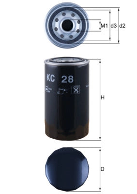 MAHLE KC 28 Filtru combustibil