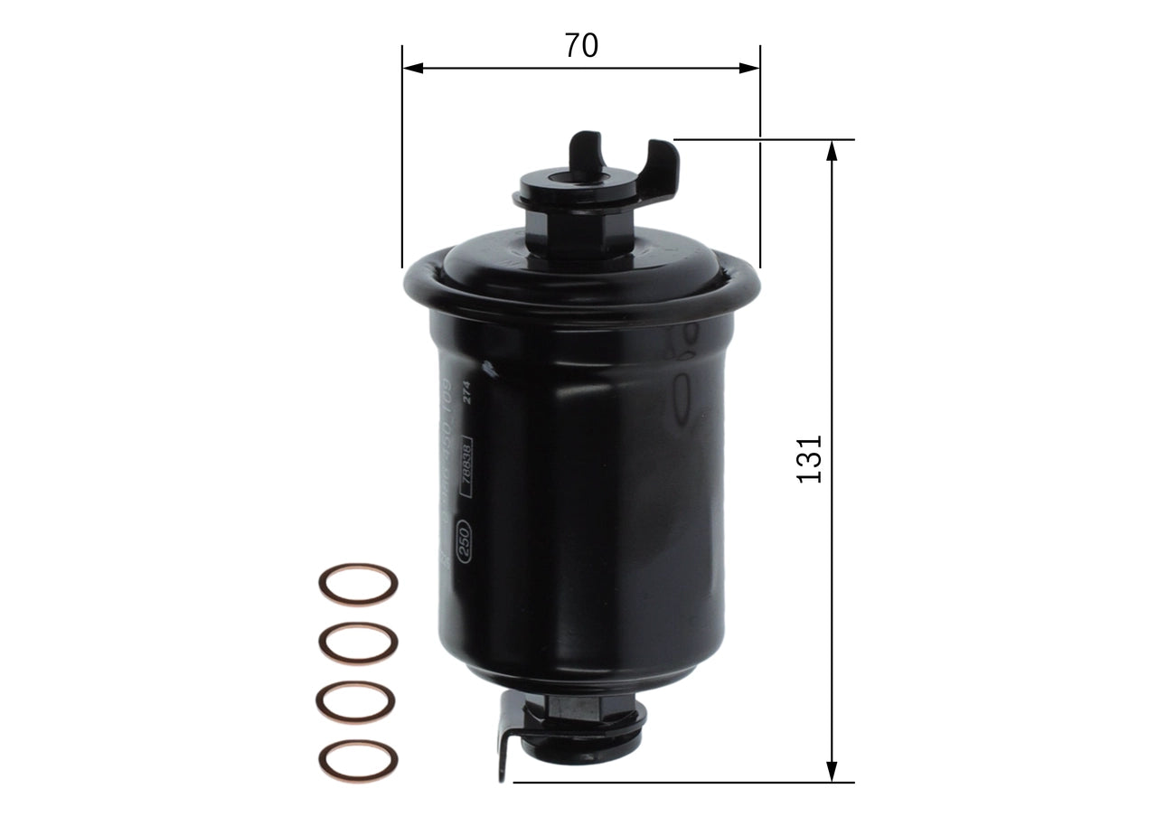 BOSCH 0 986 450 109 Filtru combustibil