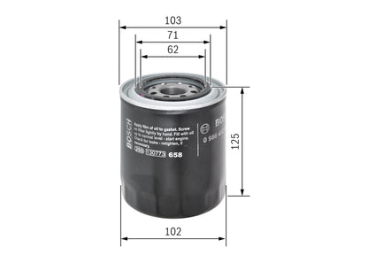 BOSCH 0 986 452 066 Filtru ulei