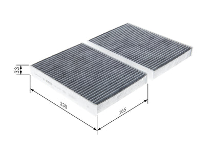 BOSCH 1 987 435 578 Filtru, aer habitaclu