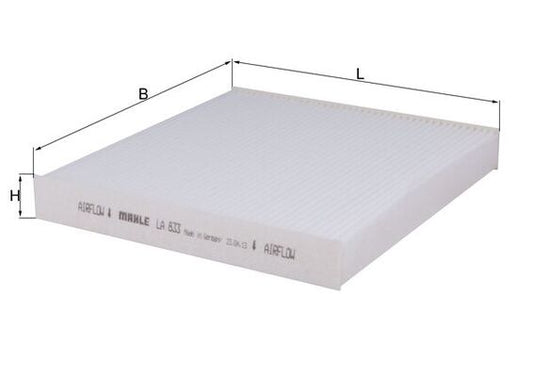 MAHLE LA 833 Filtru, aer habitaclu