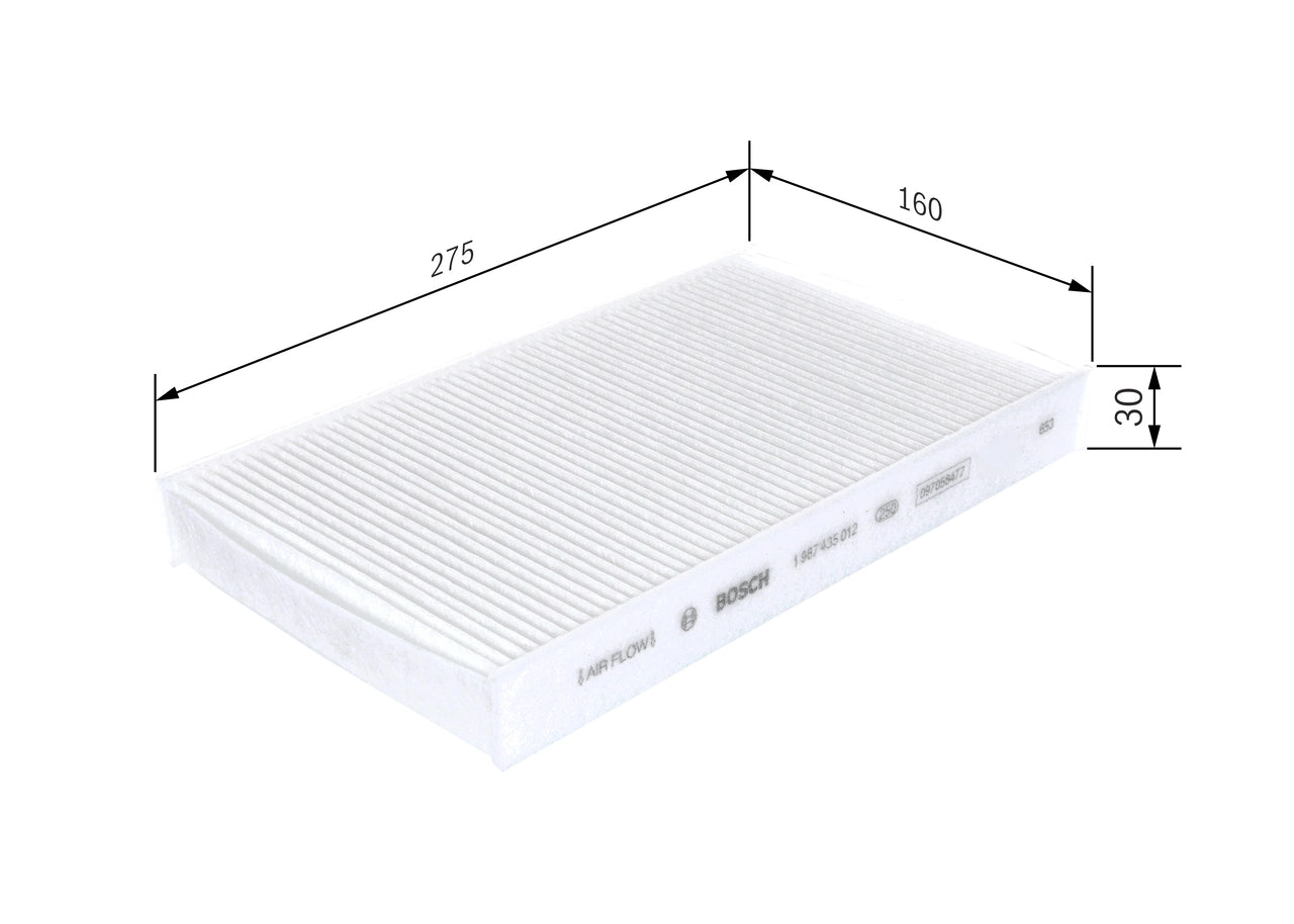 BOSCH 1 987 435 012 Filtru, aer habitaclu