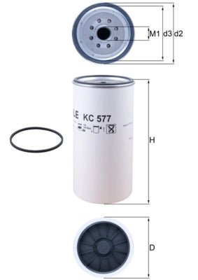 MAHLE KC 577D Filtru combustibil